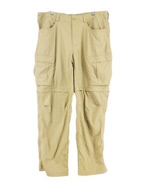 REI Light Weight Convertible Pants Men's Size 40x32 Tan Gusseted